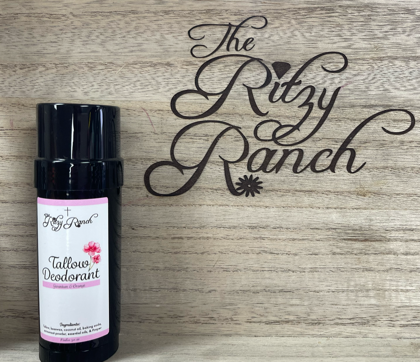Geranium and Orange Tallow Deodorant