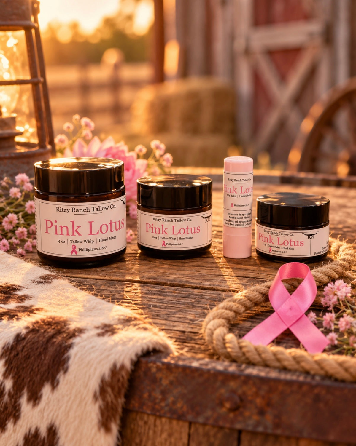 Pink Lotus Tallow Whip